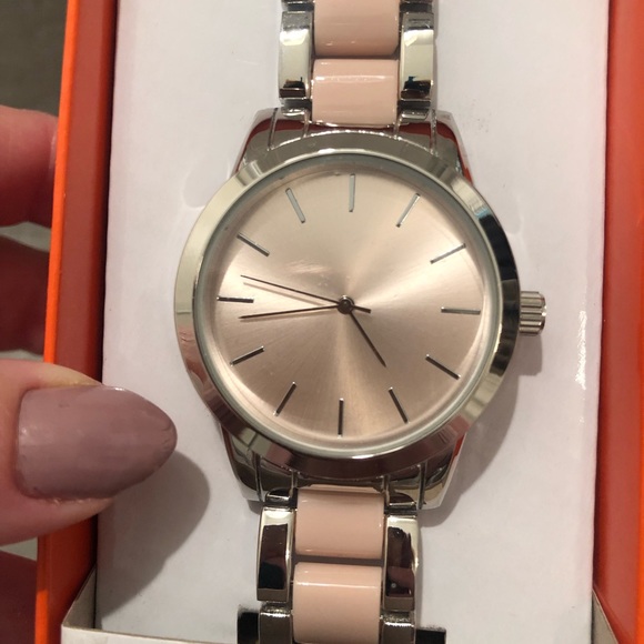 Silver and Pink Watch - Picture 1 of 3